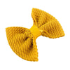 Children's Handmade Cloth Mini Bow Hair Accessories With Solid Color Pattern