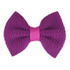 Children's Handmade Cloth Mini Bow Hair Accessories With Solid Color Pattern