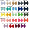 Children's Handmade Cloth Mini Bow Hair Accessories With Solid Color Pattern