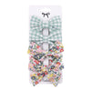 Children's Handmade Fabric Floral Bow Hair Clip Set Simple Fresh Baby Hair Accessories Right Side Hairpins