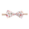 Children's Handmade Nylon Fabric Bow Plaid Hair Band Set Soft Elastic Bow Hair Rope Headdress Accessories