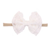 Children's Handmade Nylon Fabric Bow Plaid Hair Band Set Soft Elastic Bow Hair Rope Headdress Accessories