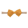 Children's Handmade Nylon Fabric Bow Plaid Hair Band Set Soft Elastic Bow Hair Rope Headdress Accessories