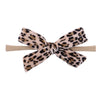 Children's Handmade Nylon Fabric Bow Plaid Hair Band Set Soft Elastic Bow Hair Rope Headdress Accessories