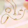 Children's Jewelry Set Ferris Wheel Rainbow Oil Drop Pendant Stainless Steel And Titanium Steel Electroplated For Women