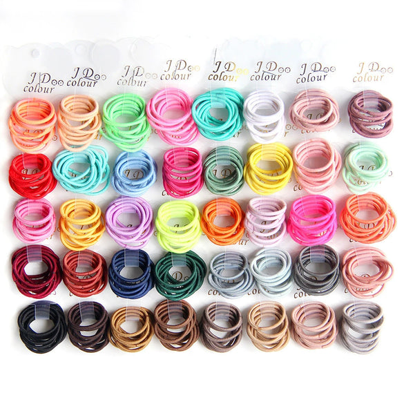 Children's Nylon Handmade Round Elastic Baby Thumb Hair Band