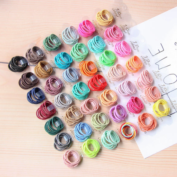 Children's Nylon Handmade Round Elastic Baby Thumb Hair Band