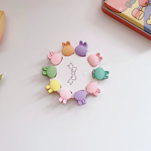 Children's Plastic Resin Handmade Solid Color Hair Clip
