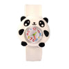 Children's Plastic Rubber Watch Fashion Creative Round Dial Cartoon Pattern Quartz Watch