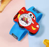 Children's Plastic Rubber Watch Fashion Creative Round Dial Cartoon Pattern Quartz Watch