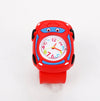 Children's Plastic Rubber Watch Fashion Creative Round Dial Cartoon Pattern Quartz Watch