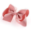 Children's Solid Color Cloth Bow Hair Clip Pointed Bb Clip Flower Headdress For Girls Baby Bow Hairpin Accessory