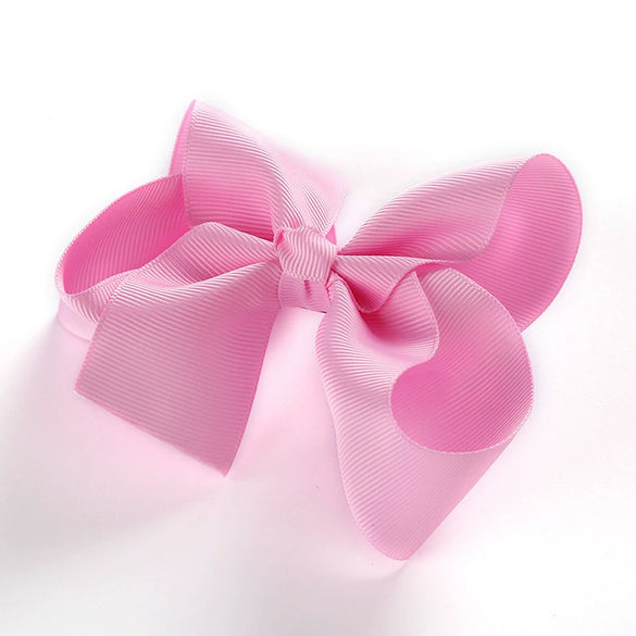 Children's Solid Color Cloth Bow Hair Clip Pointed Bb Clip Flower Headdress For Girls Baby Bow Hairpin Accessory