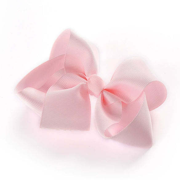 Children's Solid Color Cloth Bow Hair Clip Pointed Bb Clip Flower Headdress For Girls Baby Bow Hairpin Accessory
