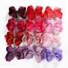 Children's Solid Color Cloth Bow Hair Clip Pointed Bb Clip Flower Headdress For Girls Baby Bow Hairpin Accessory