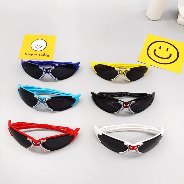 Children's Sunglasses Cute Cartoon Style Half Frame Pc Frame Resin Lens