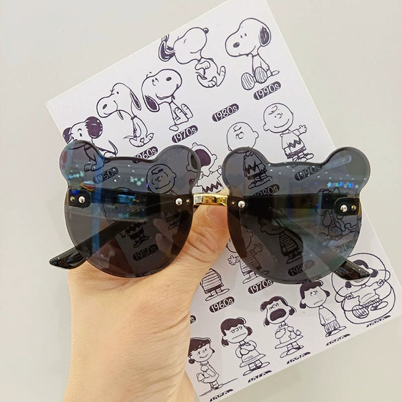 Children's Sunglasses Pc Resin Cartoon Cute Bear Polarized Uv Protection Cool Fashion