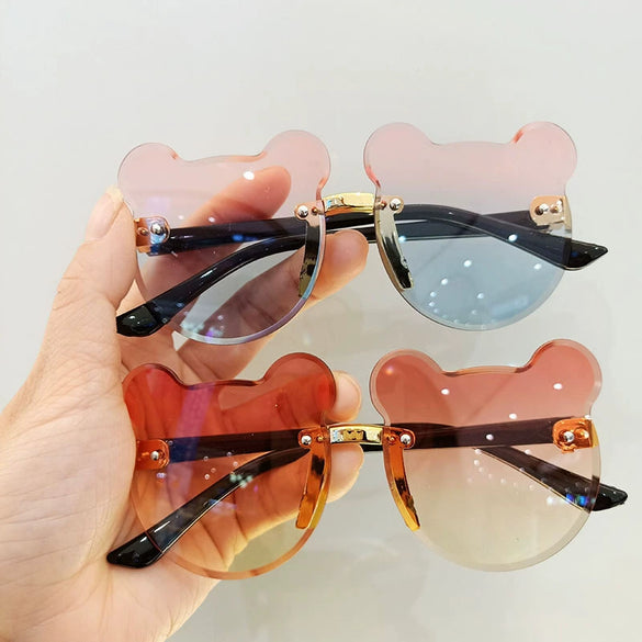 Children's Sunglasses Pc Resin Cartoon Cute Bear Polarized Uv Protection Cool Fashion