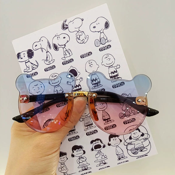 Children's Sunglasses Pc Resin Cartoon Cute Bear Polarized Uv Protection Cool Fashion