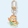 Chinoiserie Cartoon Style Cute Carp Dragon Metal Zinc Alloy New Year Bag Pendant Keychain