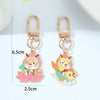 Chinoiserie Cartoon Style Cute Carp Dragon Metal Zinc Alloy New Year Bag Pendant Keychain