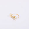 Choker Necklace Stainless Steel Titanium Steel Bow Snake Bone Style 18K Gold Plated Color Preservation Electroplating