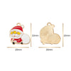 Christmas Alloy Enamel Deer Head Snowflake Gingerbread Man Bell Pendant Necklace With Electroplated Finish