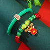 Christmas Bracelet Soft Pottery Beaded Letter Snowflake Handmade