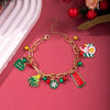 Christmas Bracelet With Geometric Pattern And Festive Elements