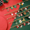 Christmas Bracelet With Geometric Pattern And Festive Elements