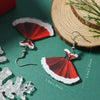 Christmas Carnival Party Elegant Fashion Acrylic Doublesided Earrings