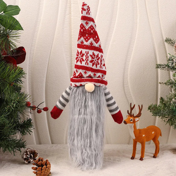 Christmas Cartoon Style Cute Doll Cloth Party Festival Bottle Cover