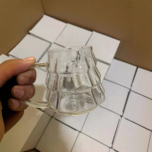 Christmas Casual Solid Color Borosilicate Glass Water Bottles 1 Piece