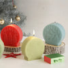Christmas Cute Christmas Tree Santa Claus Christmas Socks Silica Gel Kitchen Molds 1 Piece