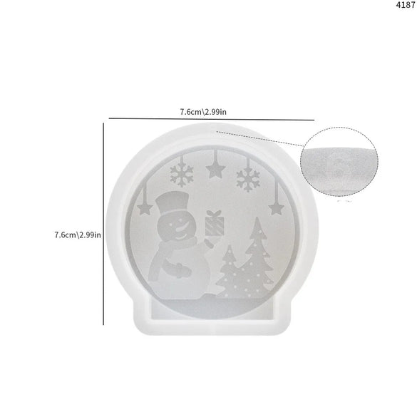 Christmas Cute Christmas Tree Santa Claus Christmas Socks Silica Gel Kitchen Molds 1 Piece