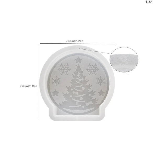 Christmas Cute Christmas Tree Santa Claus Christmas Socks Silica Gel Kitchen Molds 1 Piece