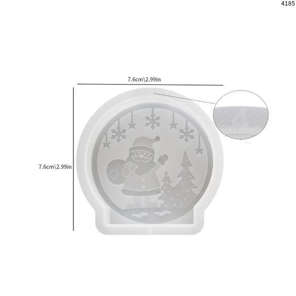 Christmas Cute Christmas Tree Santa Claus Christmas Socks Silica Gel Kitchen Molds 1 Piece