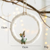 Christmas Cute Round Star Heart Shape Resin Party Hanging Ornaments 1 Piece