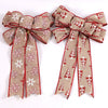 Christmas Decoration Red Bow Cotton Cloth Christmas Tree Decorations For Shopping Mall Hotel