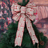 Christmas Decoration Red Bow Cotton Cloth Christmas Tree Decorations For Shopping Mall Hotel