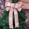 Christmas Decoration Red Bow Cotton Cloth Christmas Tree Decorations For Shopping Mall Hotel