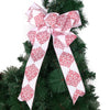 Christmas Decoration Red Bow Cotton Cloth Christmas Tree Decorations For Shopping Mall Hotel