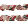 Christmas Decoration Ribbon Red White For Christmas Tree Gift Box Packaging Accessories