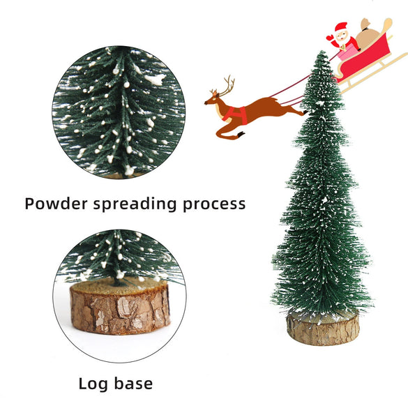 Christmas Decorations Pagoda With White Christmas Tree Desktop Ornaments Mini Christmas Tree