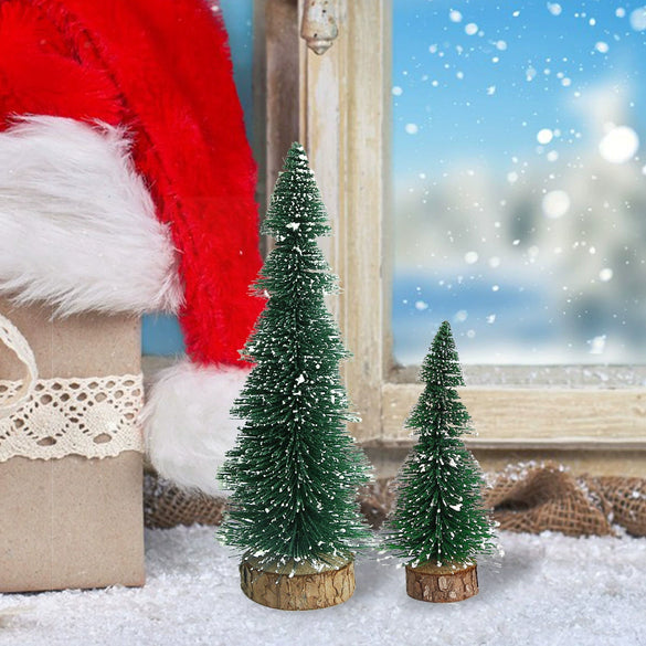 Christmas Decorations Pagoda With White Christmas Tree Desktop Ornaments Mini Christmas Tree