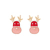 Christmas Earrings Alloy Snowflake Diamond Bell Christmas Tree Cartoon Character Rhombus Ushaped Dropshaped Geometric Animal Zodiac Electroplated