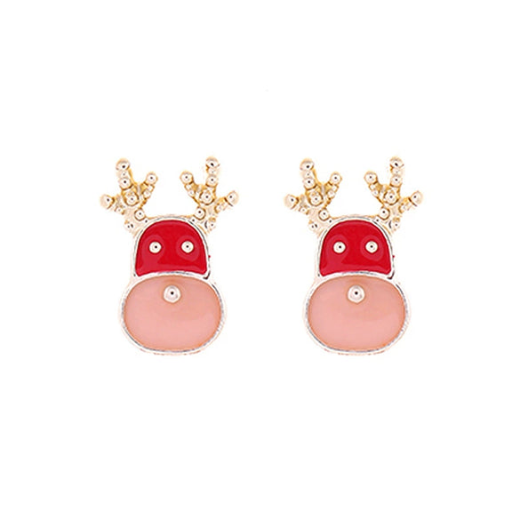 Christmas Earrings Alloy Snowflake Diamond Bell Christmas Tree Cartoon Character Rhombus Ushaped Dropshaped Geometric Animal Zodiac Electroplated
