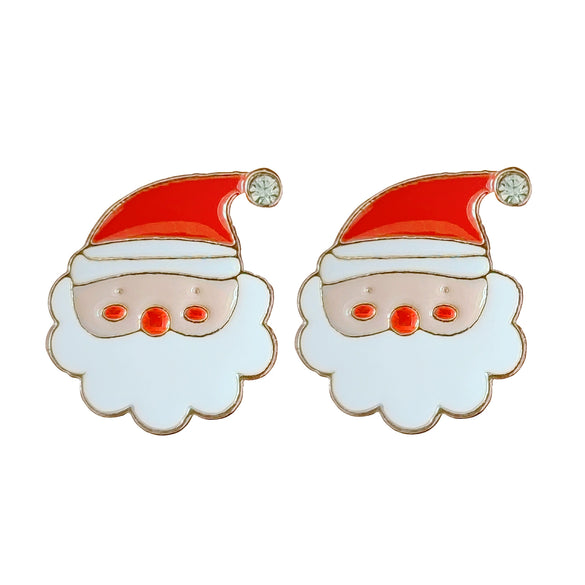 Christmas Earrings Alloy Snowflake Diamond Bell Christmas Tree Cartoon Character Rhombus Ushaped Dropshaped Geometric Animal Zodiac Electroplated