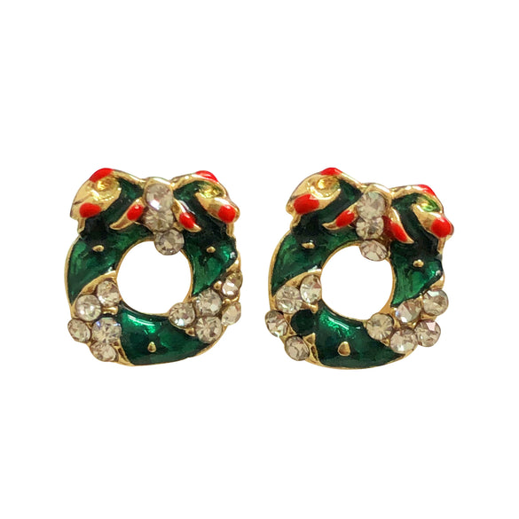 Christmas Earrings Alloy Snowflake Diamond Bell Christmas Tree Cartoon Character Rhombus Ushaped Dropshaped Geometric Animal Zodiac Electroplated