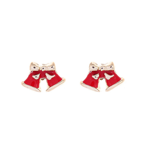 Christmas Earrings Alloy Snowflake Diamond Bell Christmas Tree Cartoon Character Rhombus Ushaped Dropshaped Geometric Animal Zodiac Electroplated